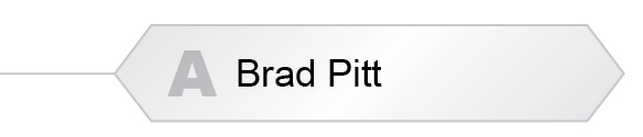 The Answer Is A - Brad Pitt