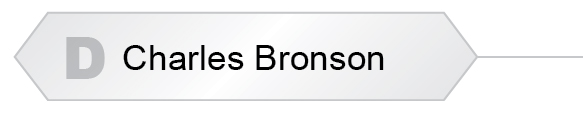 The Answer Is D - Charles Bronson