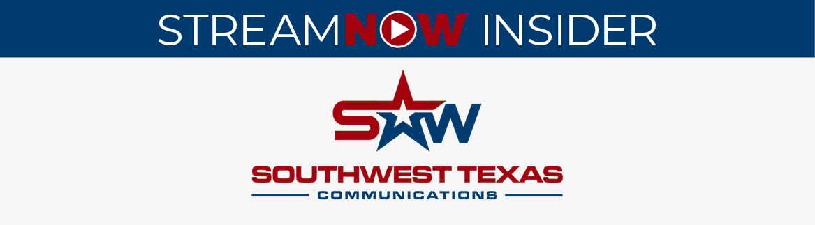Banner with link to Southwest Texas STREAMING